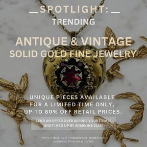 Vintage Estate & Antique Fine Jewelry Sale! Solid Gold 10k 14k 18k Fast Shipping